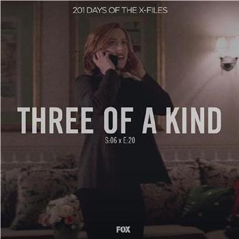 "The X Files" SE 6.19  Three of a Kind观看