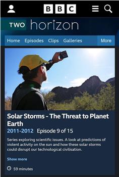 地平线系列：太阳风暴地球的威胁观看
