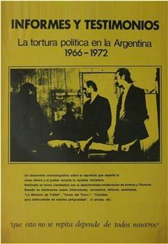 报告与证词: 1966-1972年阿根廷政治迫害影像纪实观看