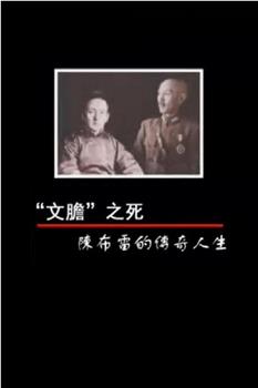 凤凰大视野：“文胆”之死——陈布雷的传奇人生观看