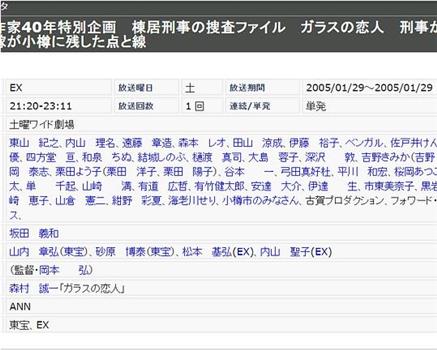 棟居刑事の捜査ファイル ガラスの恋人观看